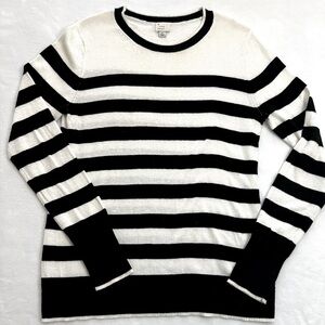 Black and White Striped Sweater